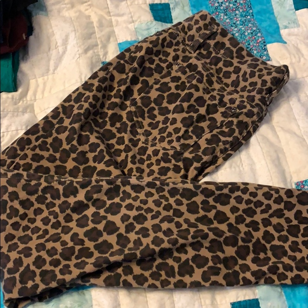 Leopard jeggings